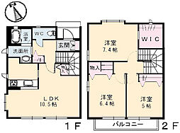 JR可部線 安芸長束駅 徒歩6分の賃貸アパート 1階3LDKの間取り