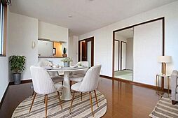 広島電鉄8系統 江波駅 徒歩5分の賃貸アパート 2階2LDKのリビング/ダイニング