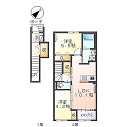 間取図画像 2LDK