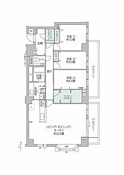 御影城ノ前パークマンション 3LDKの間取図画像