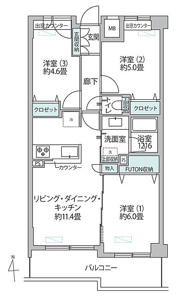 間取り：326000240765