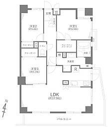 ソアブールＭ西落合 2LDKの間取り