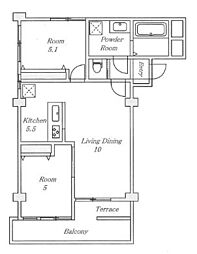 間取図画像 2LDK