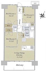 間取図画像 3LDK