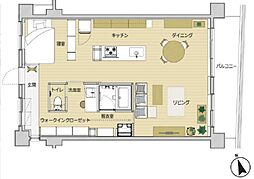 間取図画像 1LDK