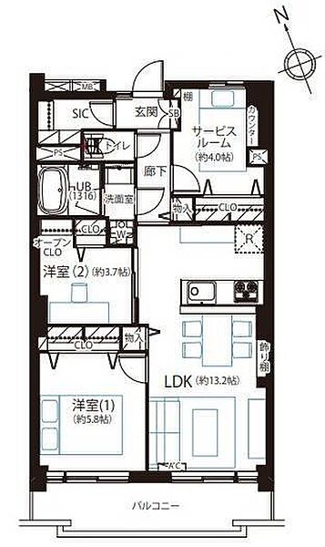 間取り：313004633790
