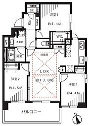 イトーピアマイズ池袋 3LDKの間取図画像