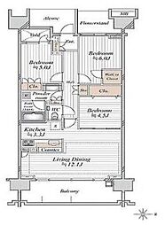 グランドメゾン杉並シーズンシーズン6 3LDKの間取図画像