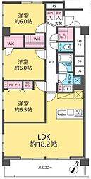成宗マンション 3LDKの間取図画像