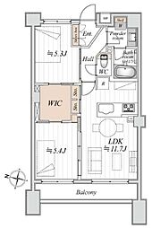 アルシオン文京小石川 2LDKの間取図画像