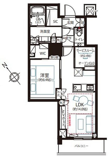 間取りを拡大表示