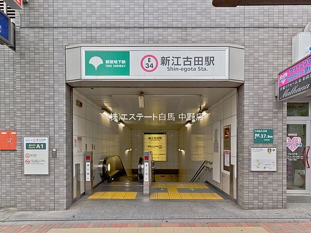 都営大江戸線「新江古田」駅（730m）