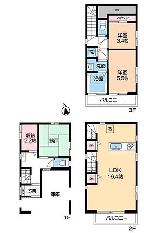 間取り 新宿区大久保2丁目