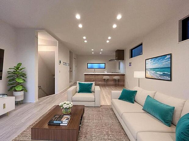 本画像はCGで作成しており、実際に現地に家具は置かれておりません。また、価格に家具は含まれておりません。 