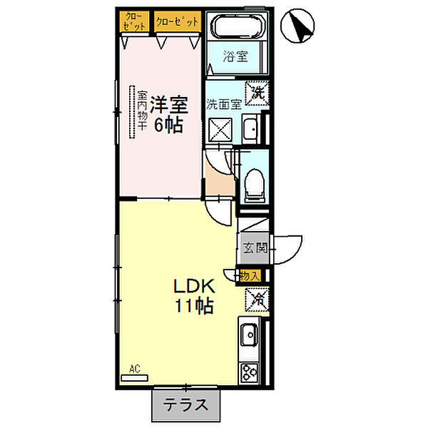 villa　SHO 101｜大阪府堺市堺区南半町東2丁(賃貸アパート1LDK・1階・41.67㎡)の写真 その2