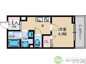 大阪府茨木市新中条町（賃貸マンション1K・3階・27.55㎡） その2