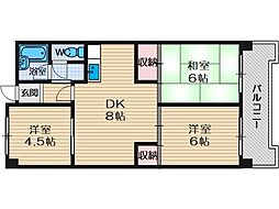 鮎川ハイツ 4階