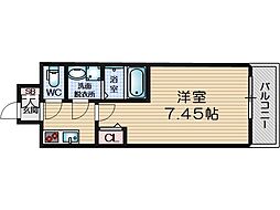 ARCA正雀 4階1Kの間取り