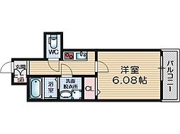 ARCA正雀 5階1Kの間取り