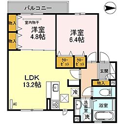 間取図画像 2LDK