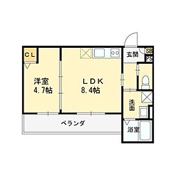 間取図画像 1LDK