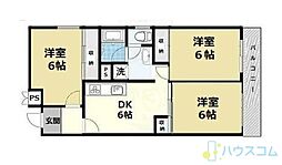 第2ヨシムラコーポ 3DKの間取図画像
