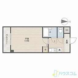 メゾンアイーシャ 1Kの間取図画像