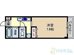 ドマーニ 1Kの間取図画像