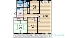レジデンスFFM千里丘 3LDKの間取図画像