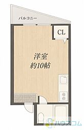 アンフィニィ・富田 ワンルームの間取図画像