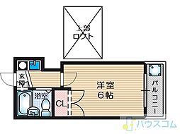 レステ・ビュー桜ケ丘北町 1Kの間取図画像