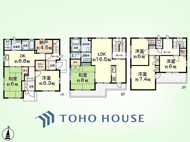 4LDK+2SDK　土地面積111.83平米、建物面積170.58平米