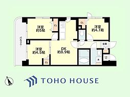 東急田園都市線 鷺沼駅 バス14分 有馬第二団地前下車 徒歩2分 3DKの間取り