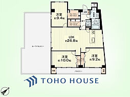 都営浅草線 高輪台駅 徒歩3分 3LDKの間取り