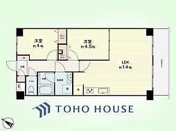 ガーデンホームつつじケ丘2 2LDKの間取り