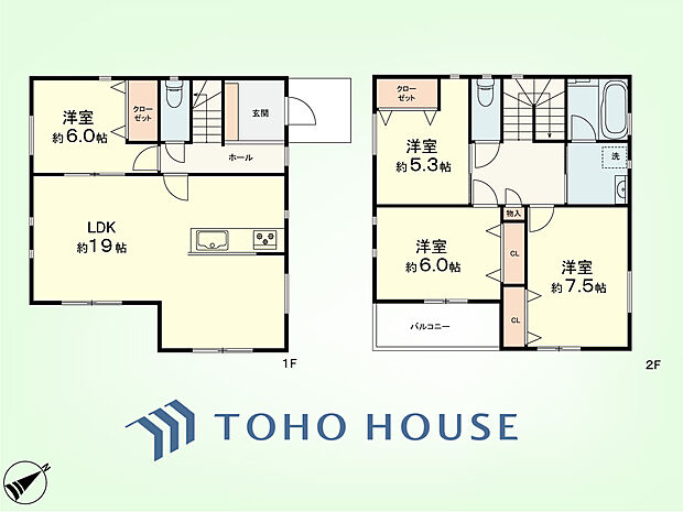 4LDK　土地面積101平米、建物面積100平米