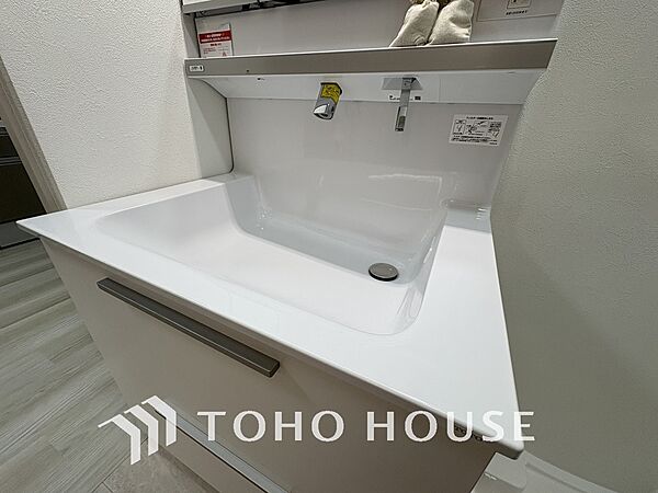 新規設置の洗面化粧台