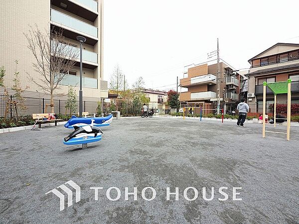 溝口二ヶ領セキレイ公園　距離700ｍ