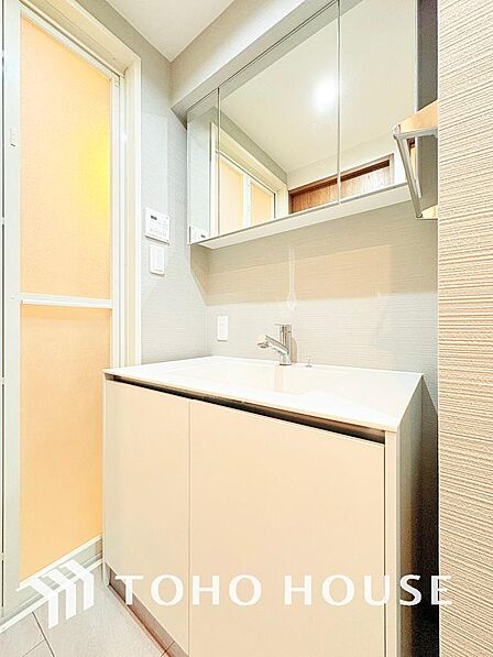清潔感のある脱衣場