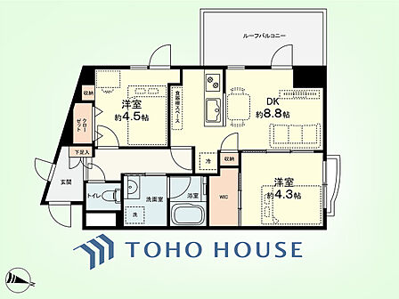 2DK 間取り