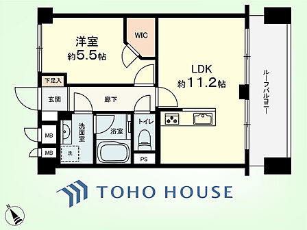 1LDK 間取り