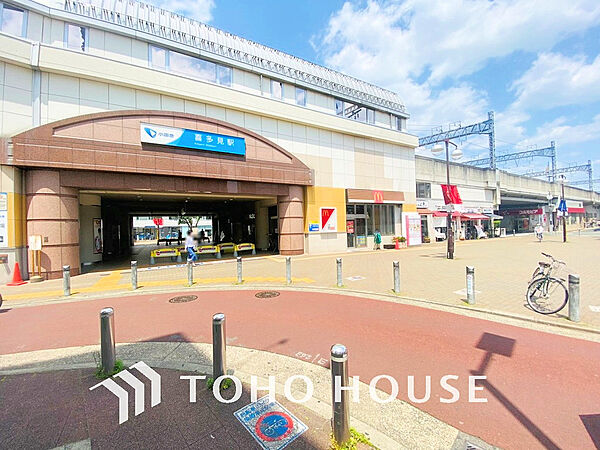 小田急線「喜多見」駅　距離1200ｍ