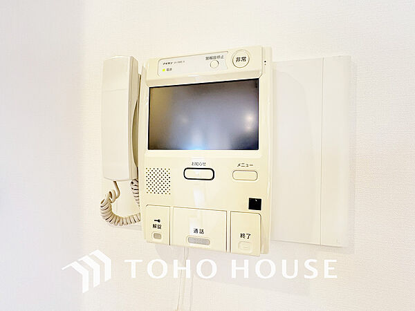 来客が一目でわかるモニター付きインターホン