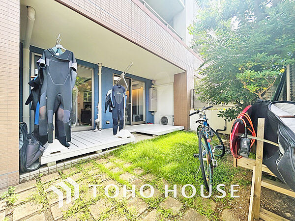 専用庭があることで開放感があることはもちろん、個人の趣味を楽しむこともできます