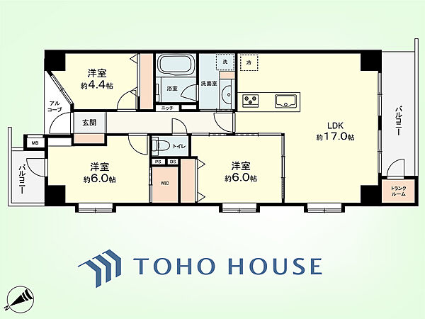 間取りを拡大表示