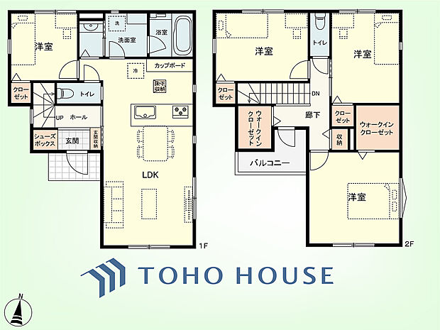 4LDK 土地面積106.17平米、建物面積101.76平米