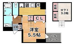 エスペランザ・灘駅前 1Kの間取図画像