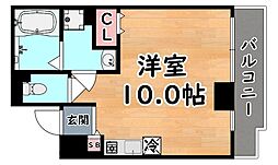 セルフィーユ六甲 ワンルームの間取図画像