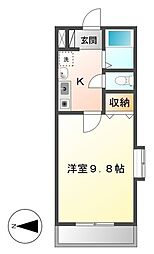 間取図画像 1LDK
