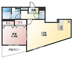ライフアドバンス 1LDKの間取図画像